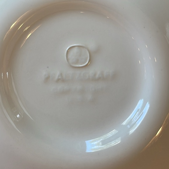 EUC PFALTZGRAFF CHIP AND DIP SERVER PLATE 11" DIAMETER - Picture 4 of 8